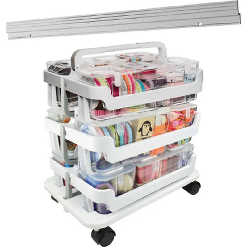 Deflecto 329003BB Stackable Caddy Organizer Multi-Pack Bundle