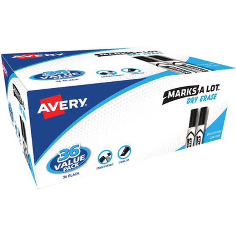 Avery 98207 Marks A Lot Desk-Style Dry-Erase Markers