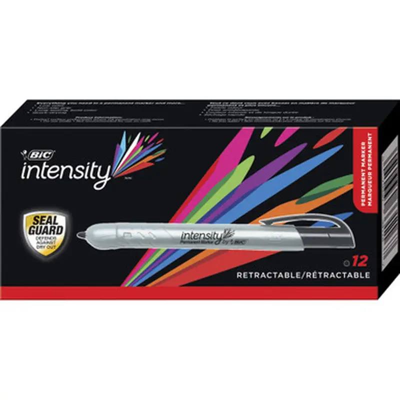 BIC PMR11BK Mark-it Retractable Permanent Markers