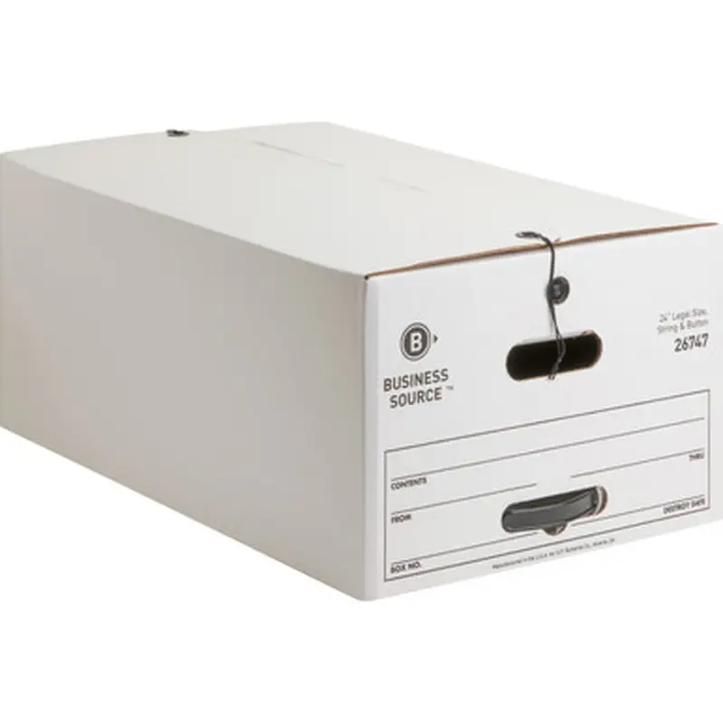 Business Source 26747 Medium Duty Legal Size Storage Box