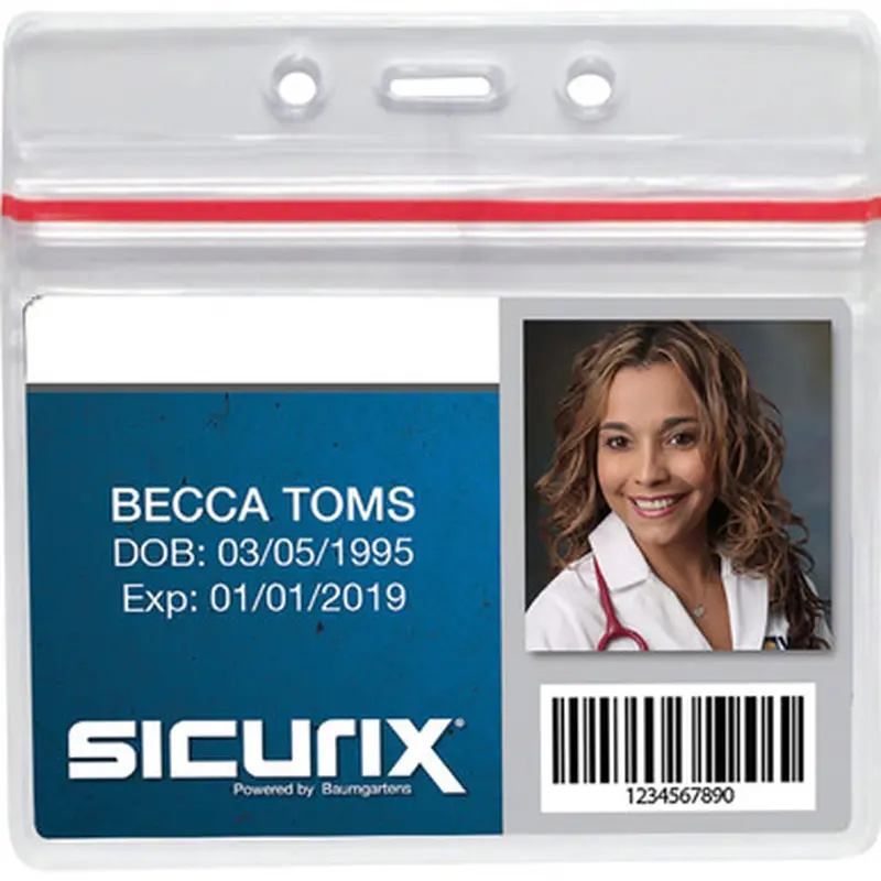 SICURIX 47830 Sealable ID Badge Holder