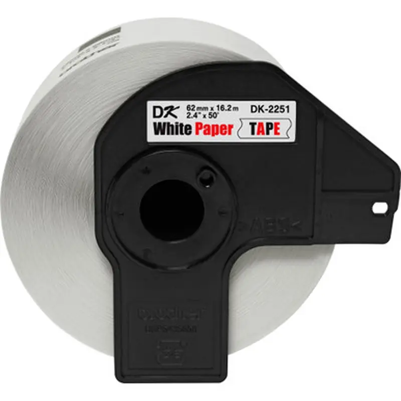Brother DK2251 BK/RD on WE Continuous Length Paper Labels