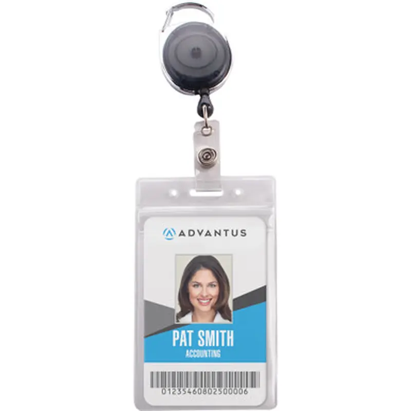 Advantus 91129 Badge Reel Holder Combo Pack