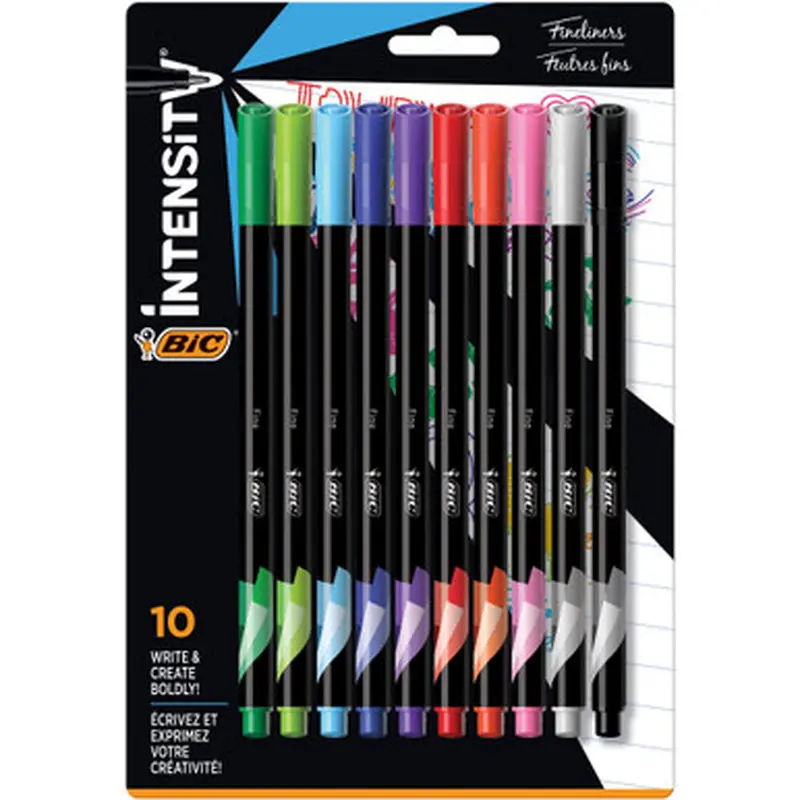 BIC FPINFAP10AST Intensity Fineliner Marker Pen
