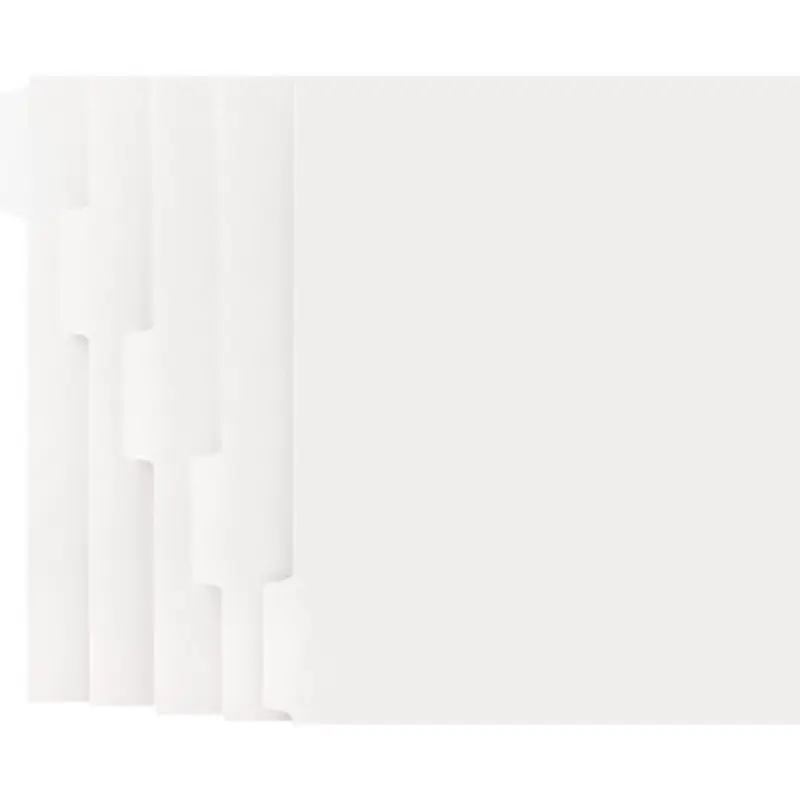 Business Source 21002 Straight Collated Print-on Tab Divider