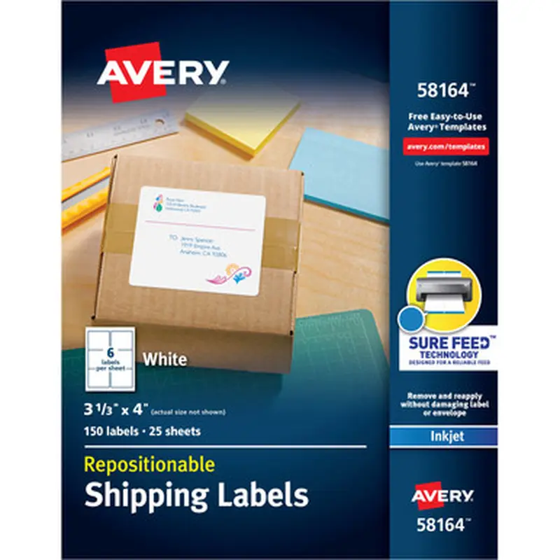 Avery 58164 Shipping Label