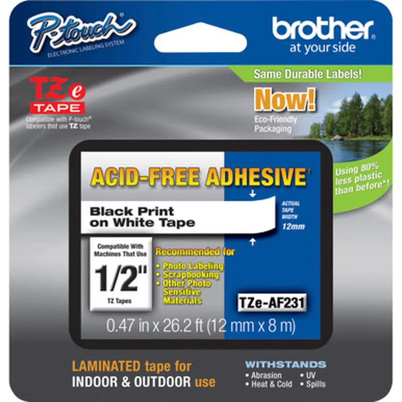 Brother TZE-AF231 Adhesive Acid-free TZ Tape