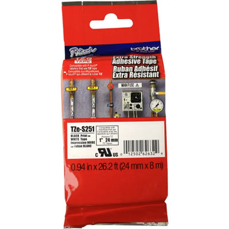 Brother TZES251 Extra Strength Adhesive 1&quot TZ Tapes