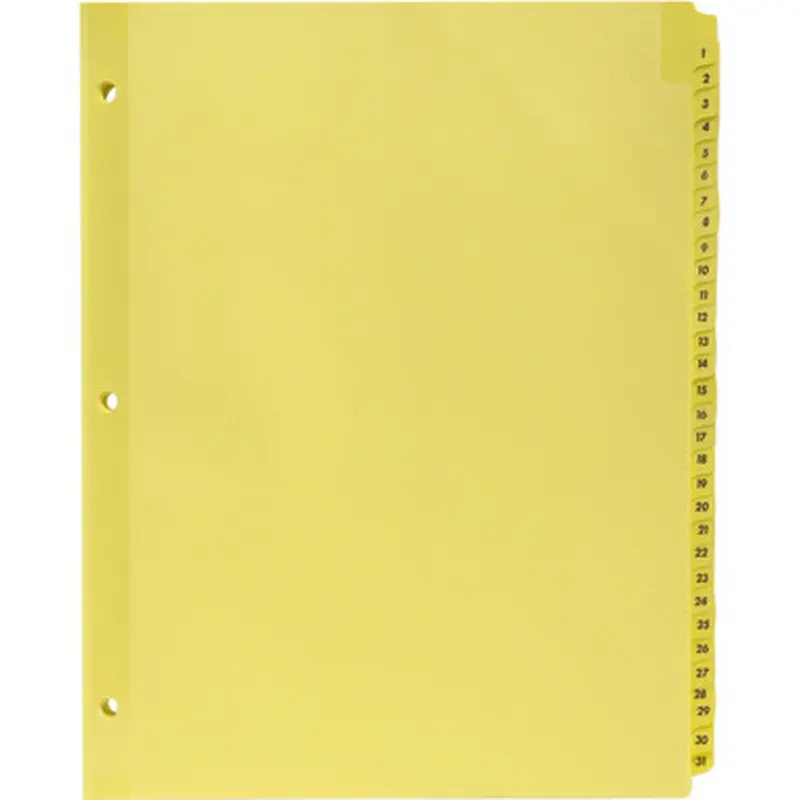Business Source 01808 Preprinted 1-31 Tab Index Dividers