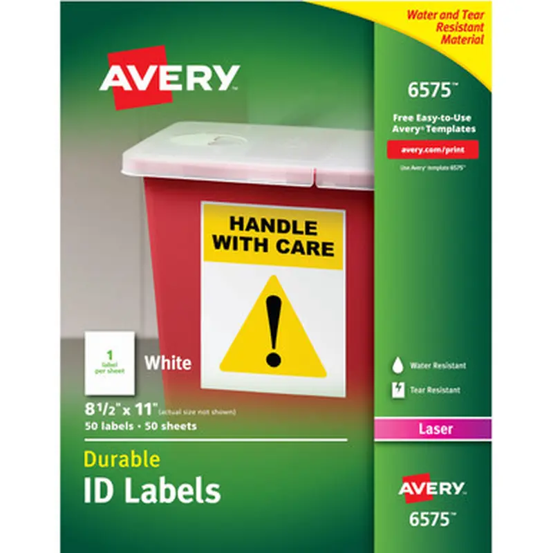 Avery 6575 TrueBlock ID Label