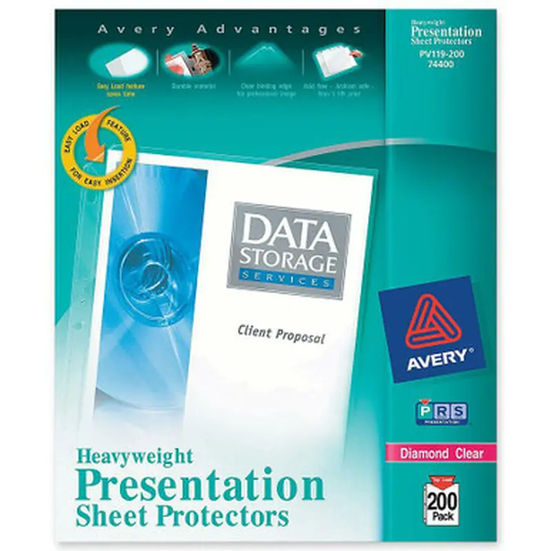 Avery PV119-200 Heavyweight Sheet Protectors