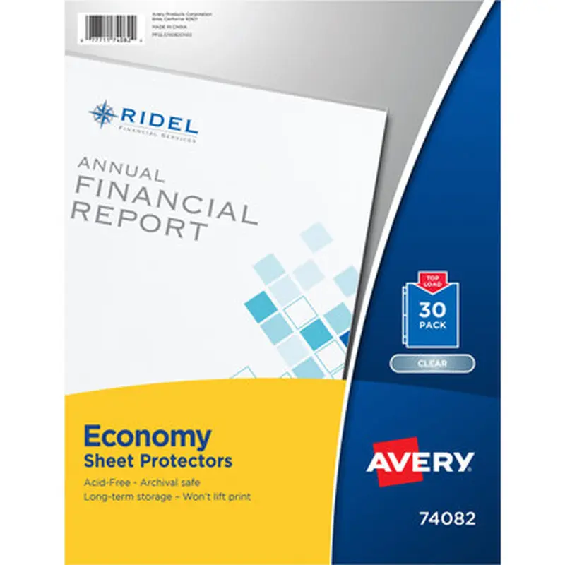 Avery PV119ED-30 Economy-Weight Sheet Protectors