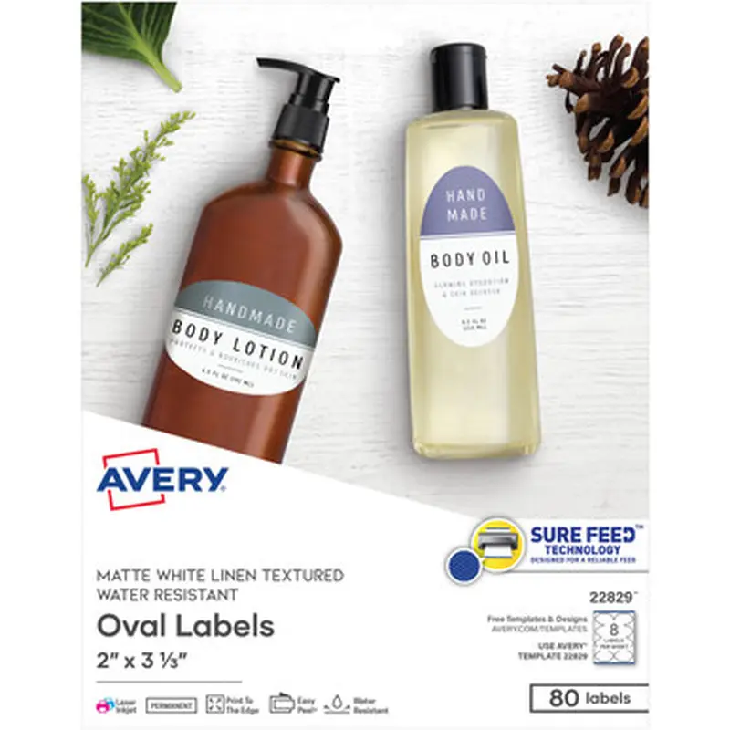Avery 22829 Easy Peel Labels -Sure Feed - Print-to-the-Edge