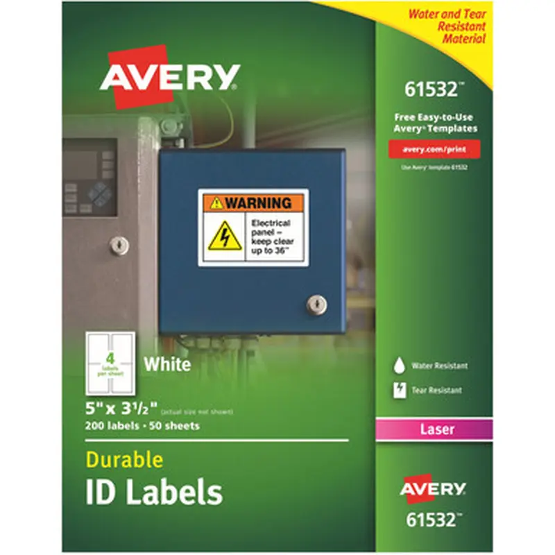 Avery 61532 TrueBlock ID Label