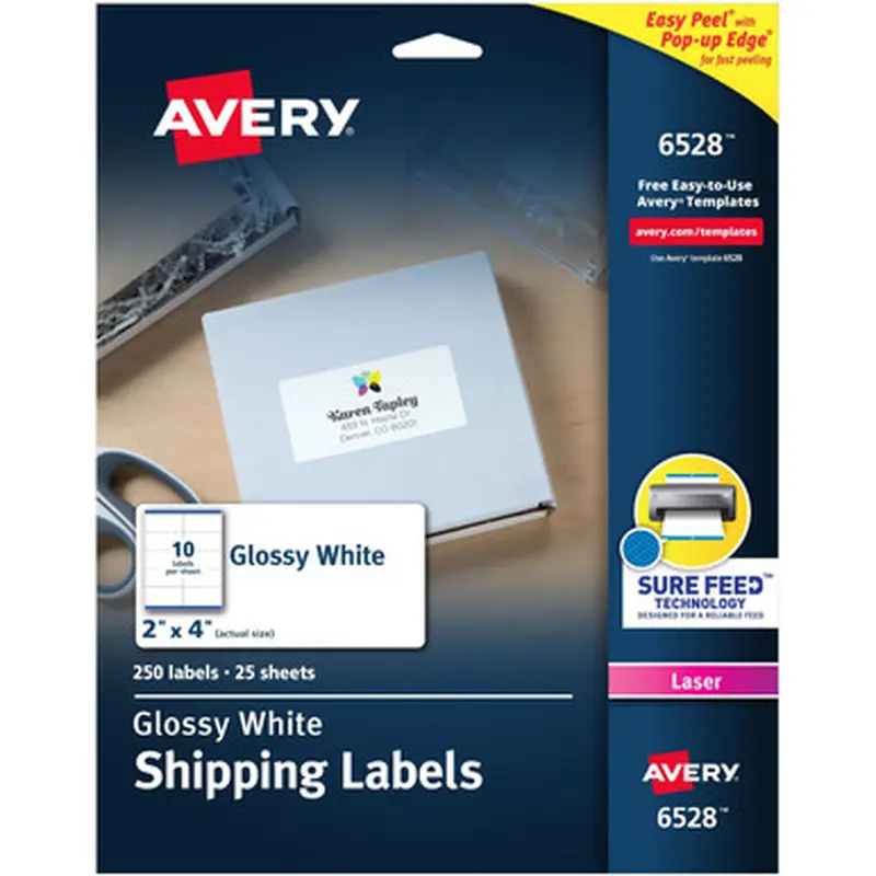 Avery 6528 Easy Peel Shipping Label
