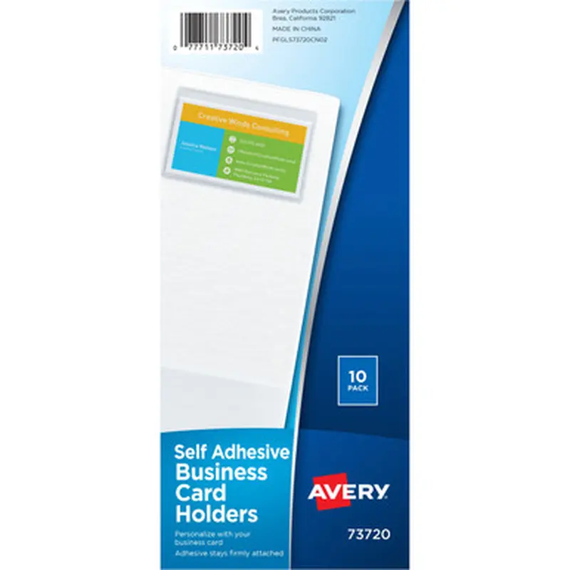 Avery 73720 Self-Adhesive Business Card Holders