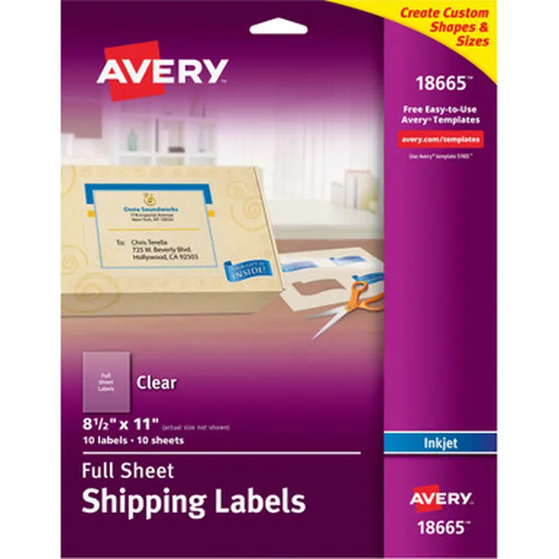 Avery 18665 Shipping Label