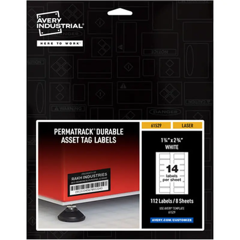 Avery 61529 PermaTrack Asset Tag Label