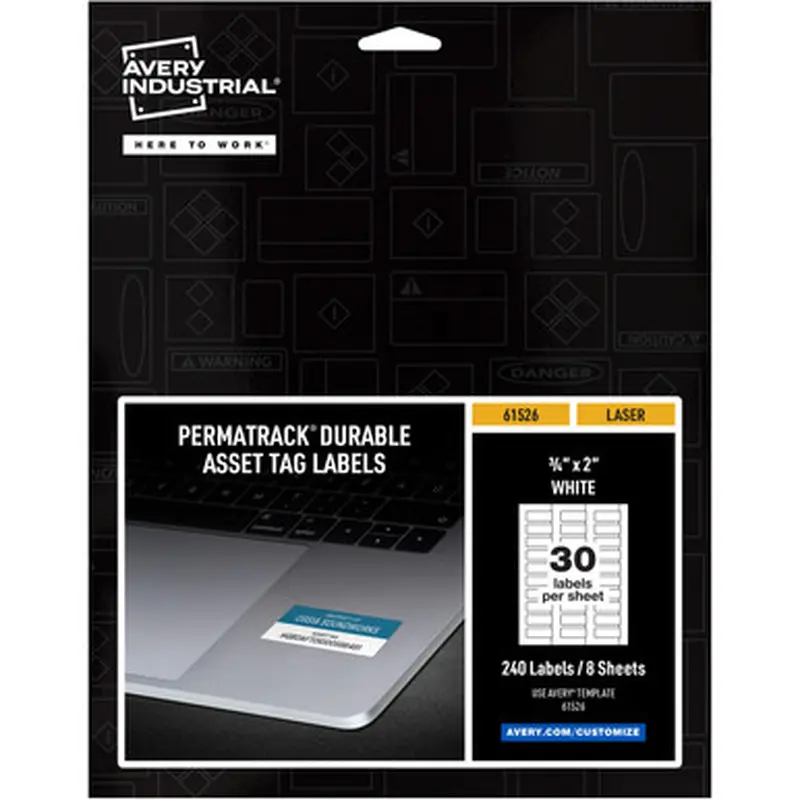 Avery 61526 PermaTrack Asset Tag Label