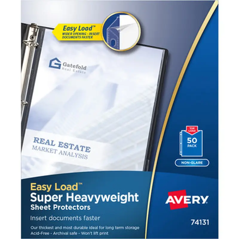 Avery 74131 Super-Heavyweight Sheet Protectors