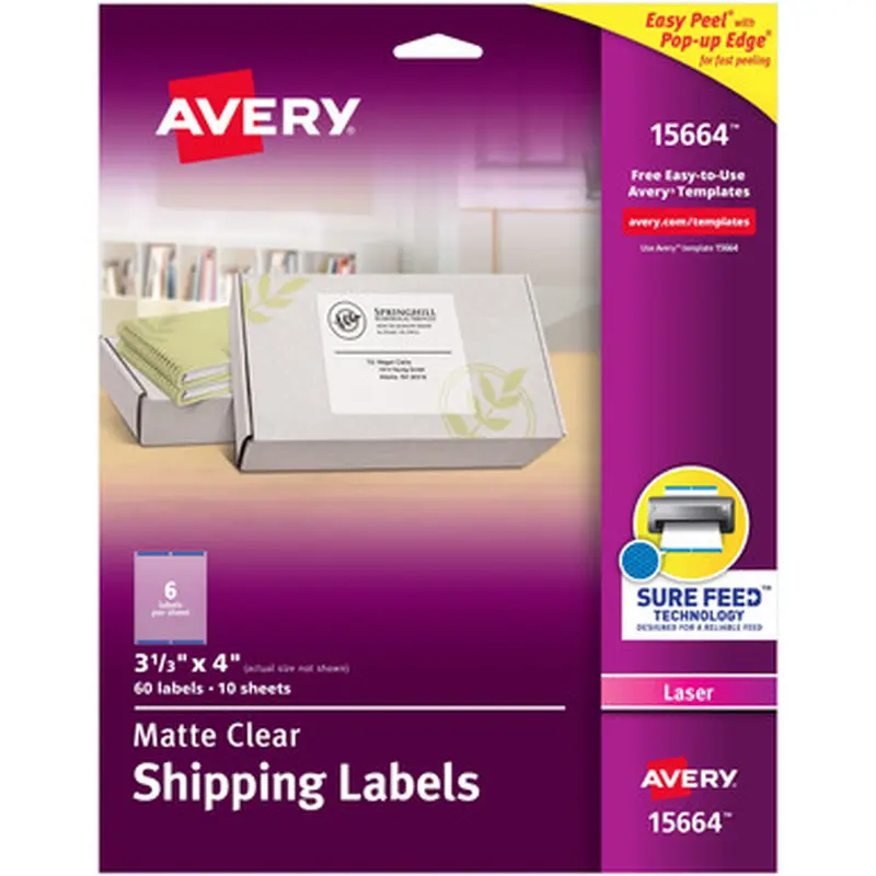 Avery 15664 Easy Peel Return Address Labels