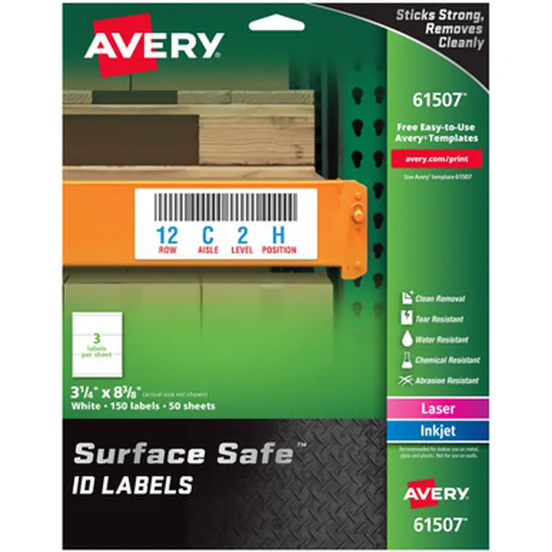 Avery 61507 Surface Safe ID Label