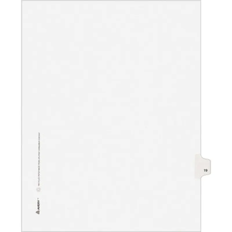 Avery LG19LTS Individual Legal Exhibit Dividers - Avery Style