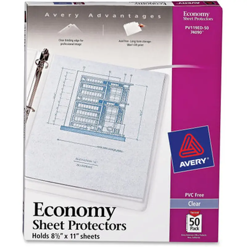 Avery PV119ED-50 Economy-Weight Sheet Protectors