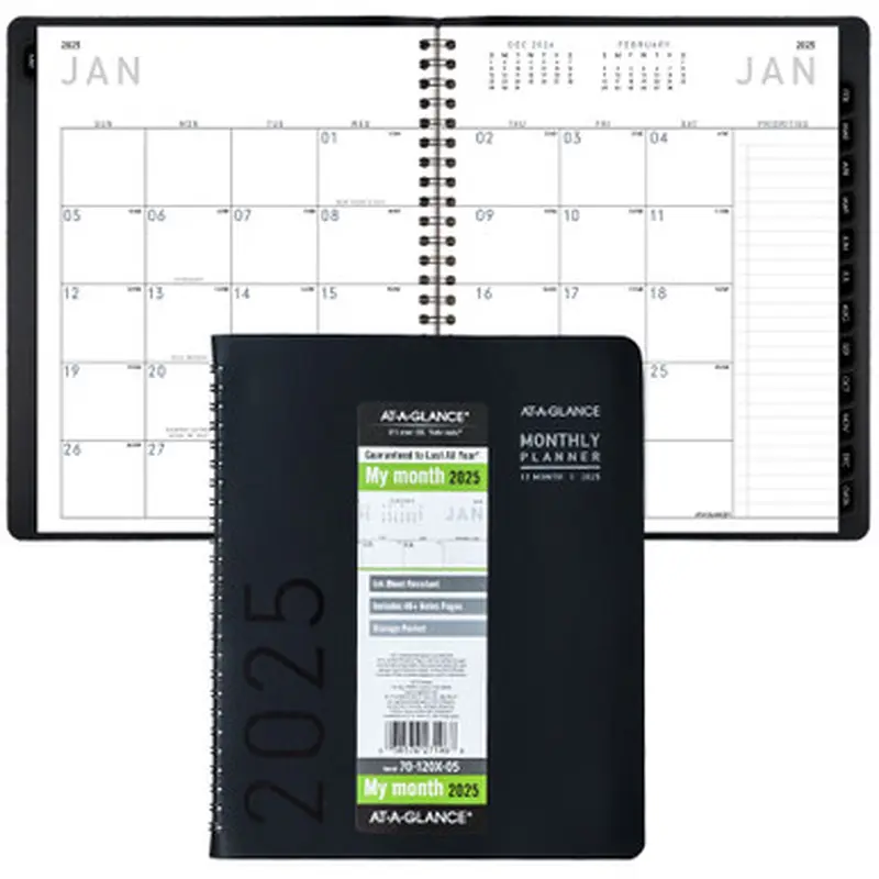2025 At-A-Glance 70-120X-05 Monthly Planner 7 x 8-3/4&quot