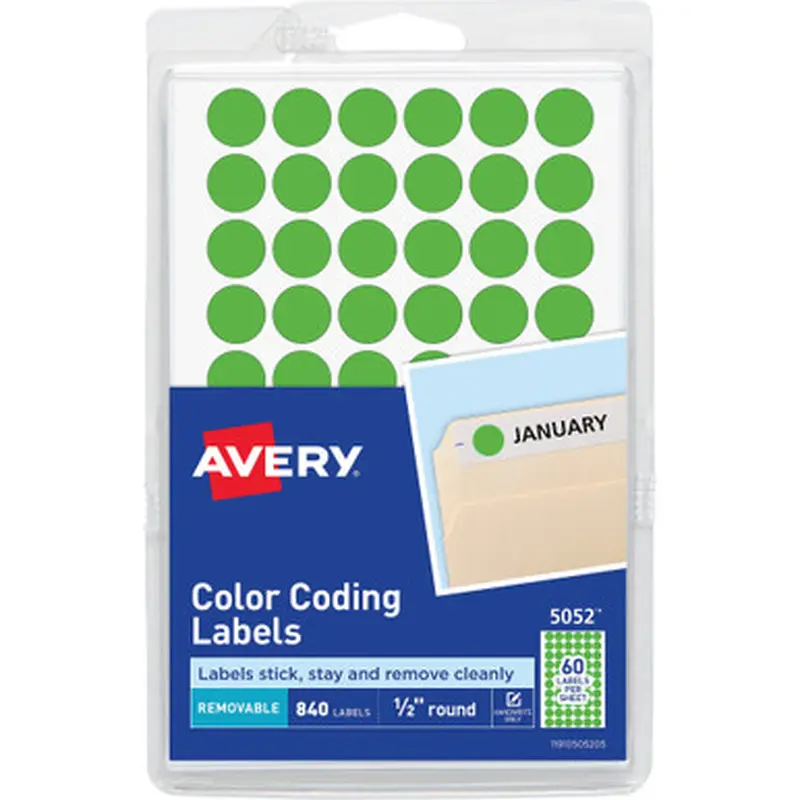 Avery 8083GG Color-Coding Labels