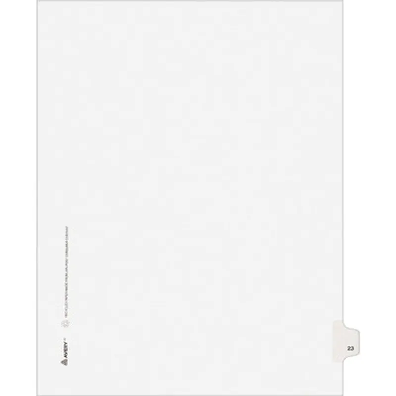 Avery LG23LTS Individual Legal Exhibit Dividers - Avery Style