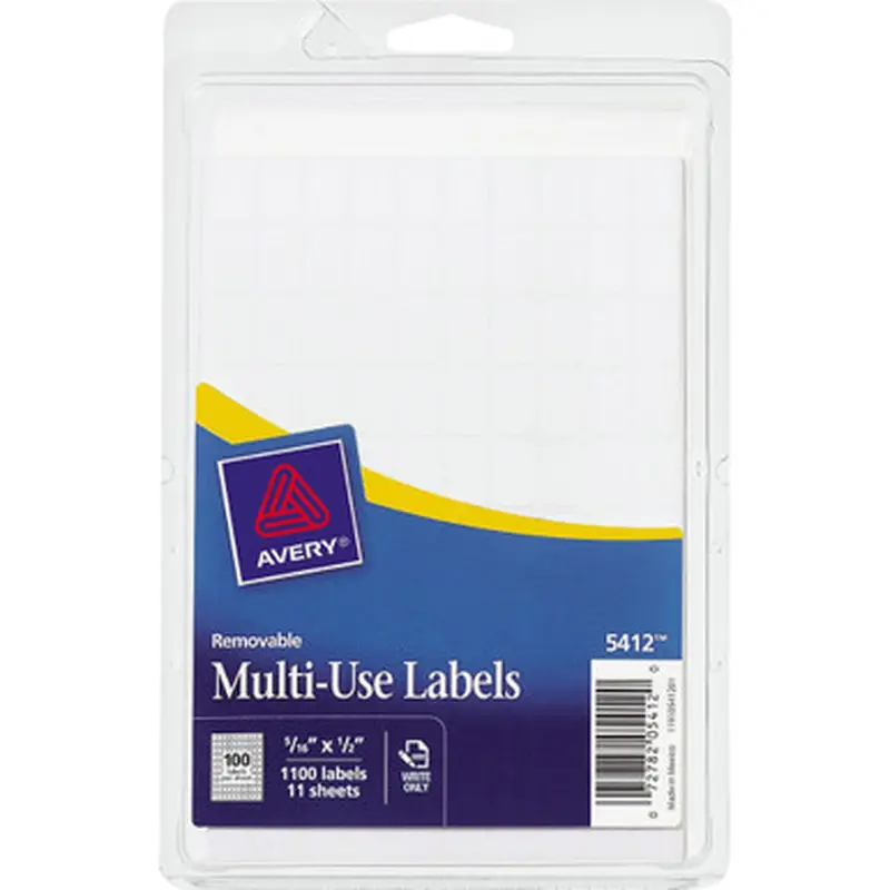 Avery S508 Removable ID Labels