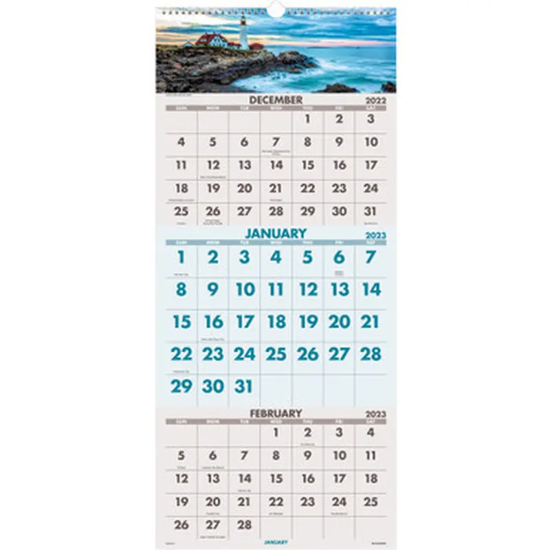 At-A-Glance DMW50328 Scenic Design 3-month Wall Calendar