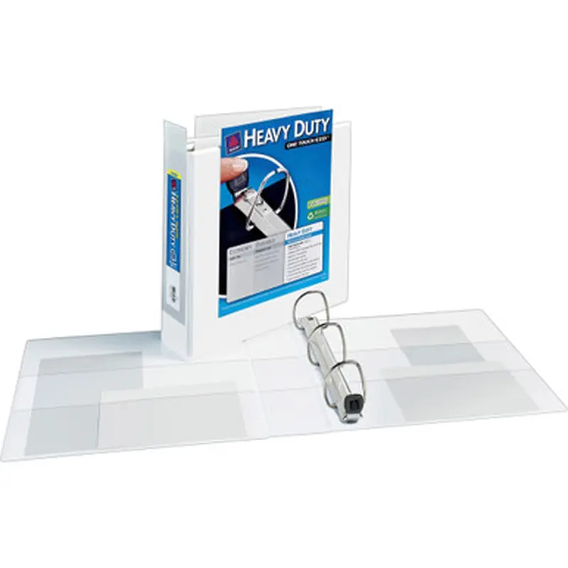 Avery 1320 Heavy-Duty View Extra Wide Binder, 2&quot EZD Rings, White