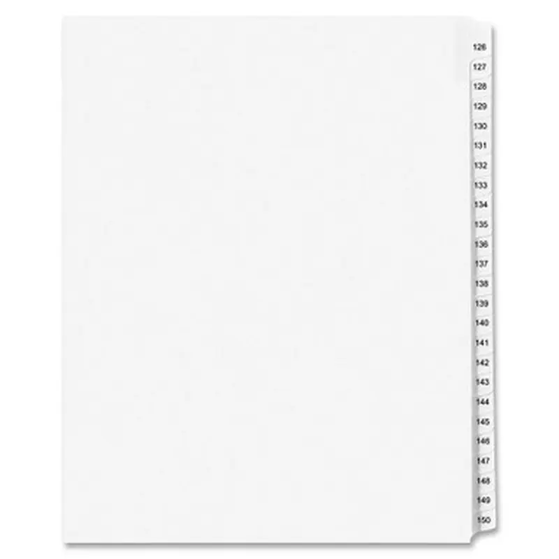 Avery LG126150LTS Standard Collated Legal Exhibit Divider Sets - Avery Style