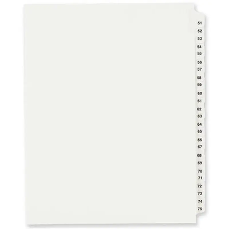 Avery LG5175LTS Standard Collated Legal Exhibit Divider Sets - Avery Style