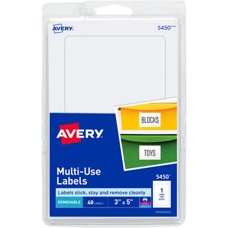 Avery S8048 Removable ID Labels