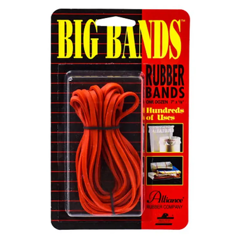 Alliance Rubber 00700 BIG BANDS, Large Rubber Bands, 7 x 1/8&quot, Pack of 12
