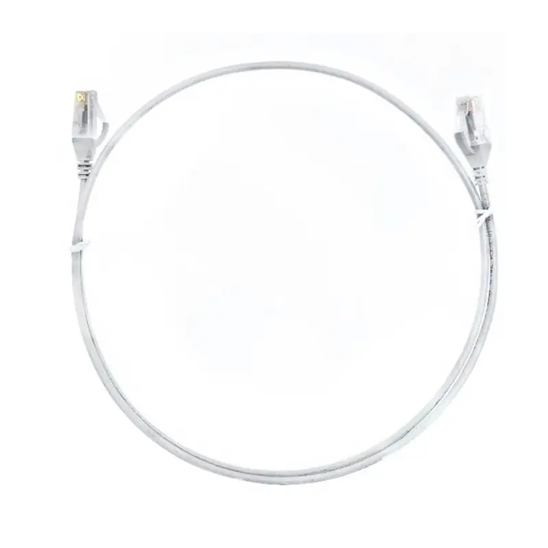 8ware CAT6 Ultra Thin Slim Cable 10m - White Color Premium RJ45 Ethernet Network LAN UTP Patch Cord 26AWG for Data Only