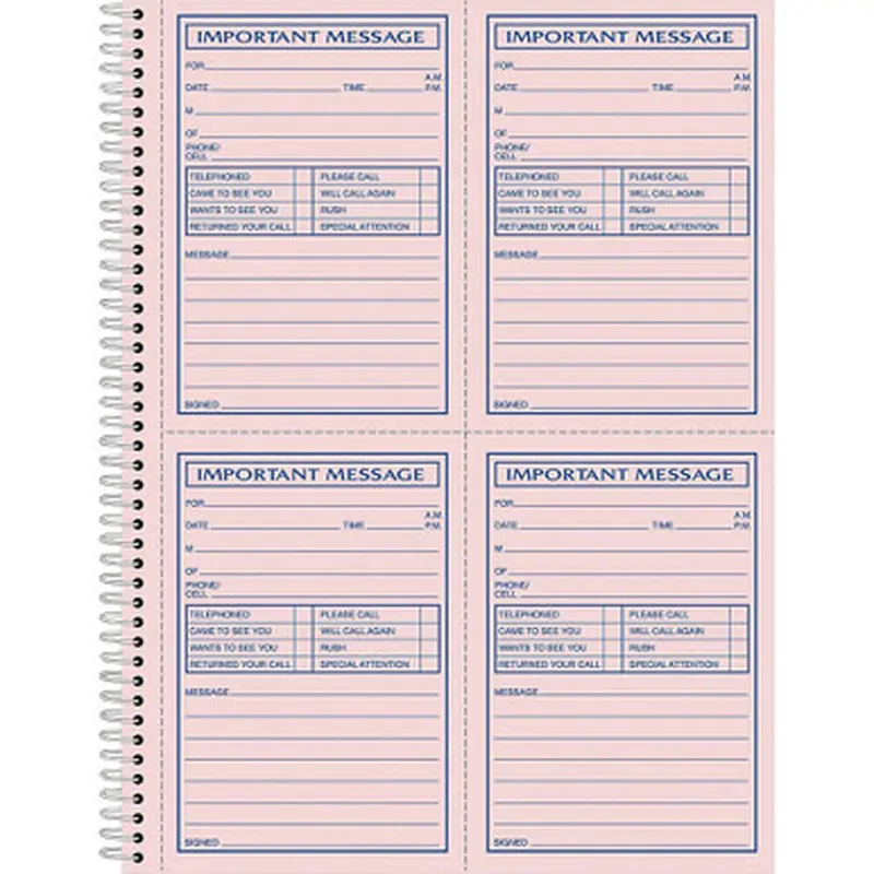 Adams SC1184P Carbonless Important Message Pad