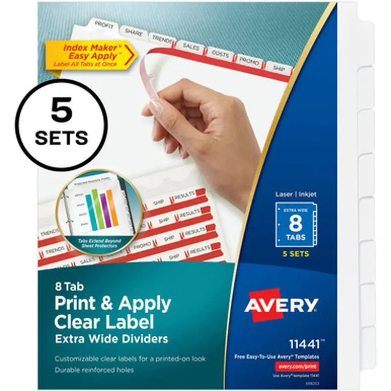 Avery 11441 Index Maker Index Divider
