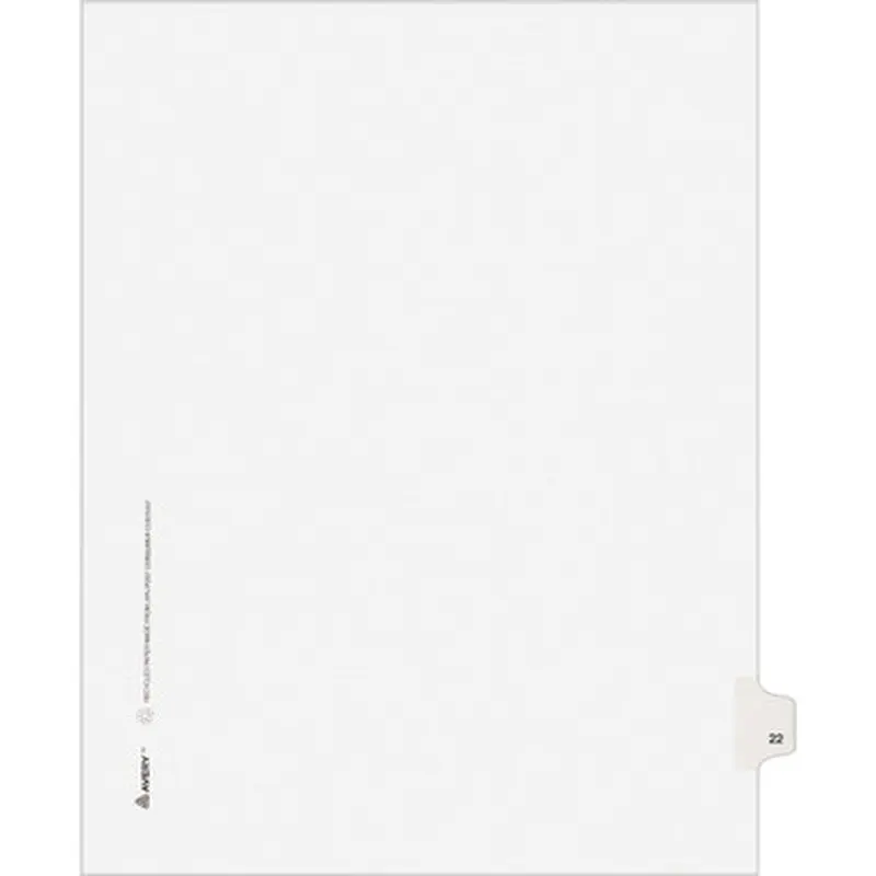 Avery LG22LTS Individual Legal Exhibit Dividers - Avery Style
