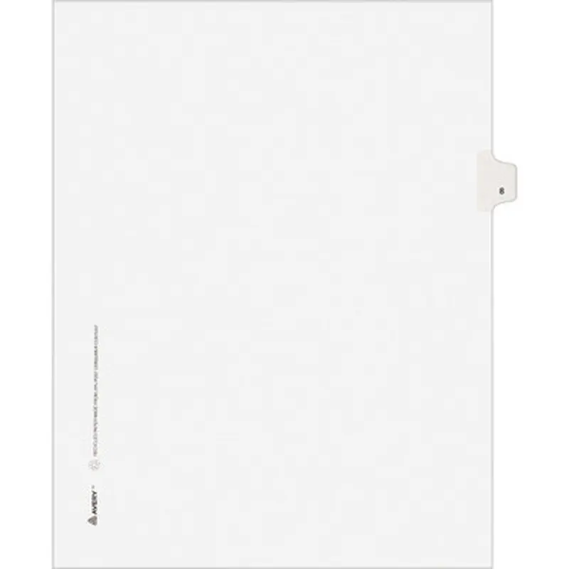Avery LGLTS8 Individual Legal Exhibit Dividers - Avery Style - Unpunched