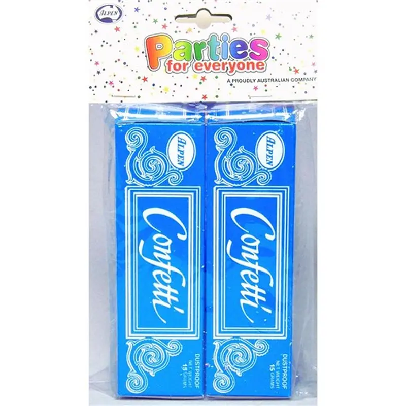Alpen Parties For Everyone Confetti 15gsm Assorted Colours Pack Of 2