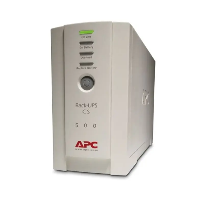 APC Back-UPS 500VA/300W Standby UPS, Tower, 230V/10A Input, 4x IEC C13 Outlets, Lead Acid Battery, User Replaceable Battery