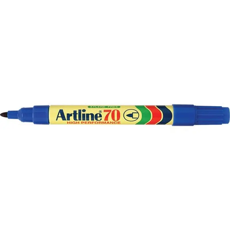 Artline 70 Permanent Marker Bullet 1.5mm Blue BOX12