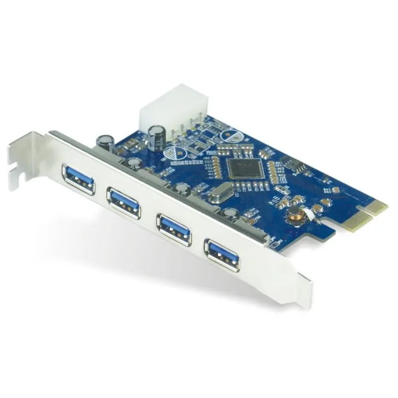 Astrotek 4x Ports USB 3.0 PCIe PCI Express Add-on Card Adapter 5Gbps Windows XP/7/8/10 Server 2008 & later Renesas 720201 Chipset Full Height
