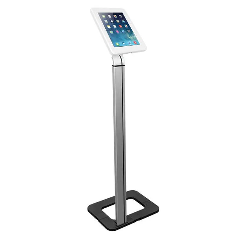 Brateck Anti-theft Tablet Kiosk Floor Stand with Aluminum Base Fit Screen Size  9.7'-10.1', 368x277x1131mm Anti-theft Lock with a Key (LS)