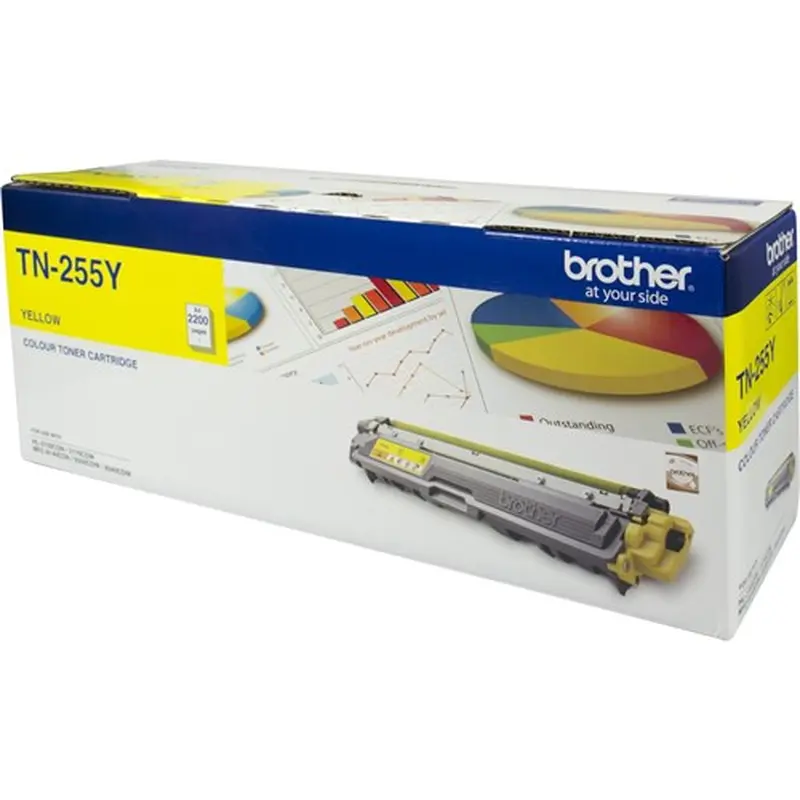 Brother TN-255Y Toner Cartridge High Yield Yellow