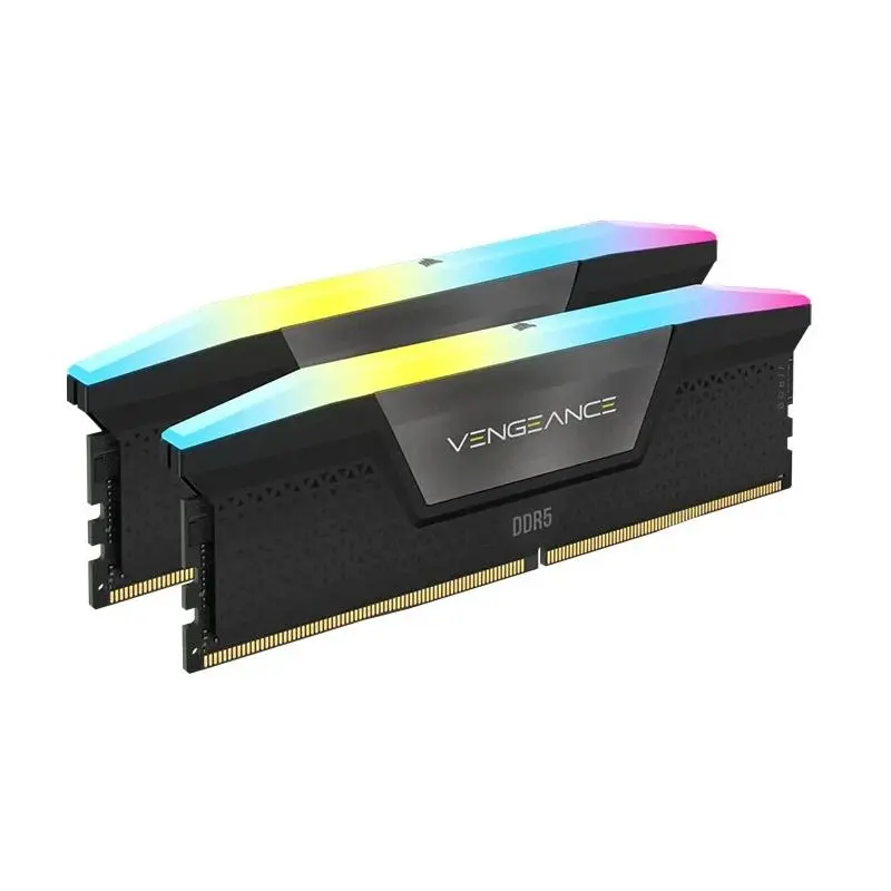 Corsair Vengeance RGB 64GB (2x32GB) DDR5 UDIMM 5600MHz C36 1.25V Desktop Gaming Memory Black Optimized